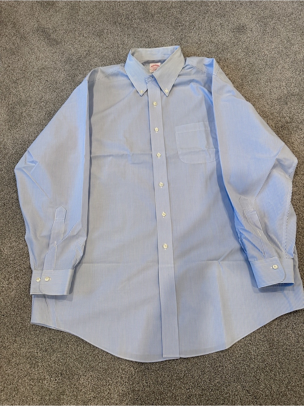 Brooks Brothers Light Blue Micro-Stripe Dress Shirt